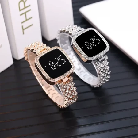 Digital Touch Screen Luxury Diamond Watch